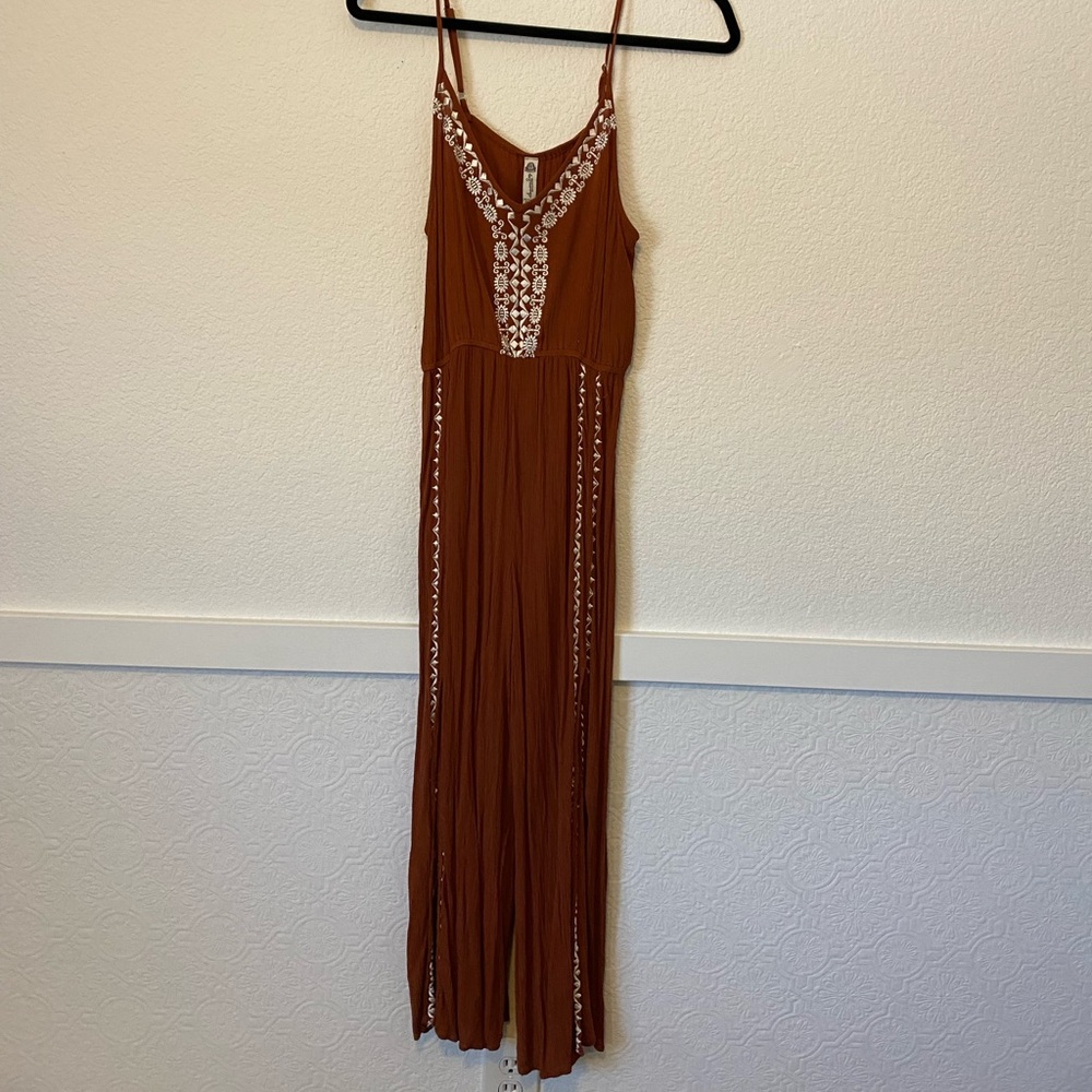 American Rag Rust Jumpsuit - Picture 2 of 6